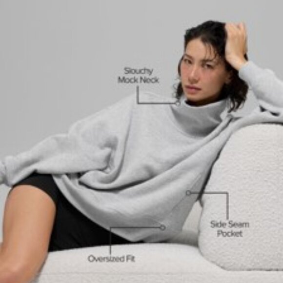 Alo - Hazy Mock Neck Pullover - Picture 2 of 6